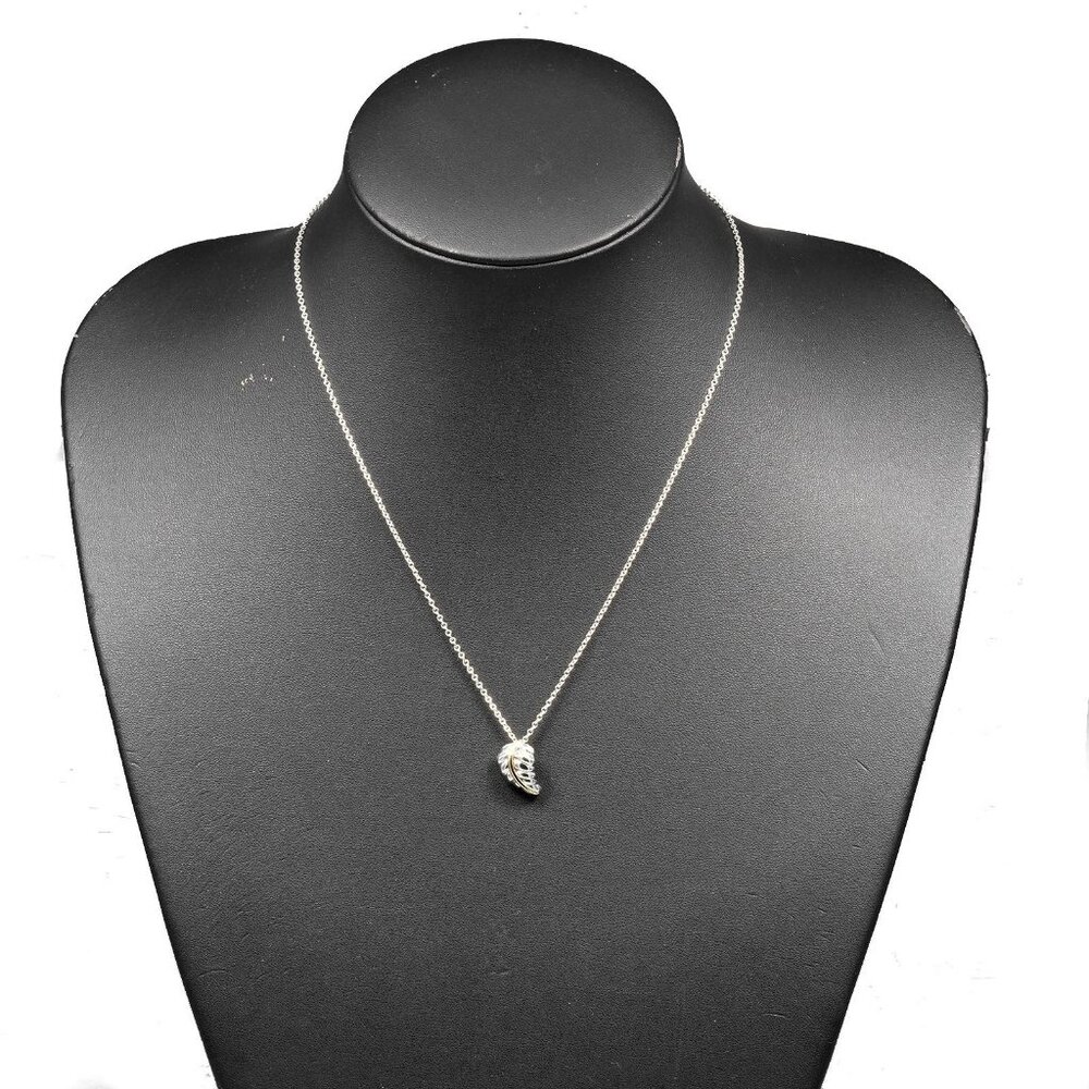 TIFFANY&Co. Leaf Necklace Silver925/K18 yellow gold 4.29g Women